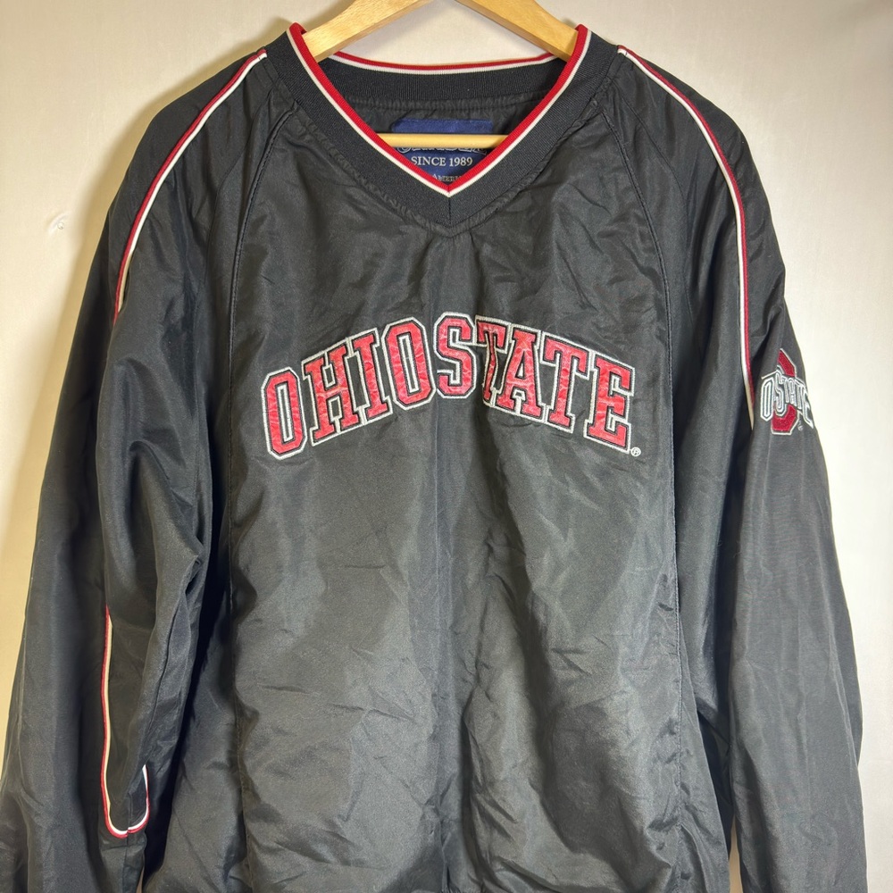 Vintage Ohio State Buckeyes Pullover Windbreaker large